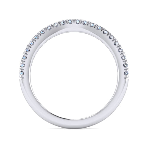 14K White Gold Matching Wedding Band