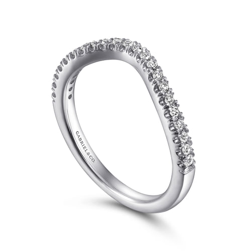 14K White Gold Matching Wedding Band