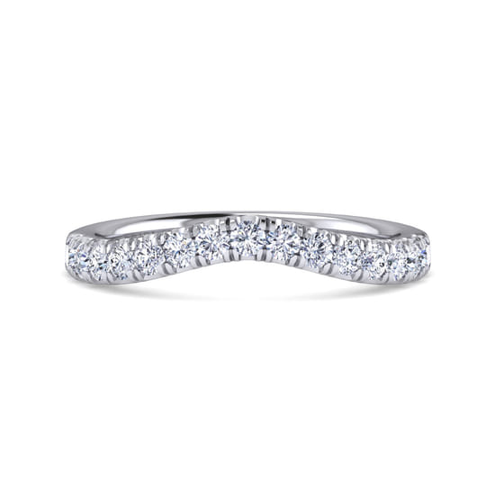 Gabriel - 14K White Gold Matching Wedding Band Gabriel - 14K White Gold Matching Wedding Band