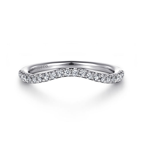 14K White Gold Matching Wedding Band