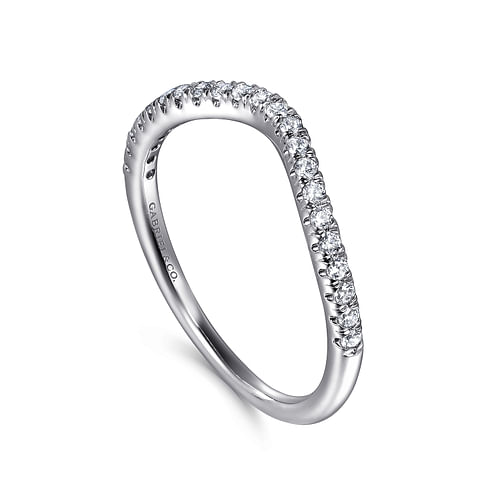 14K White Gold Matching Wedding Band