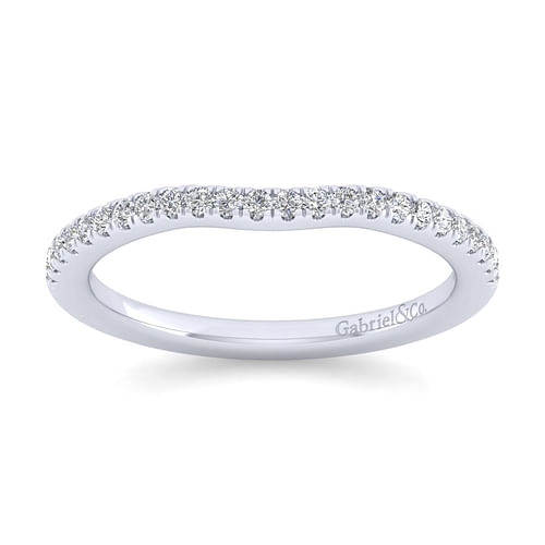 14K White Gold Matching Wedding Band