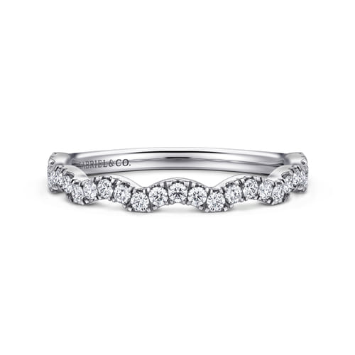 14K White Gold Matching Wedding Band