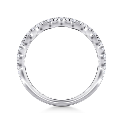 14K White Gold Matching Wedding Band