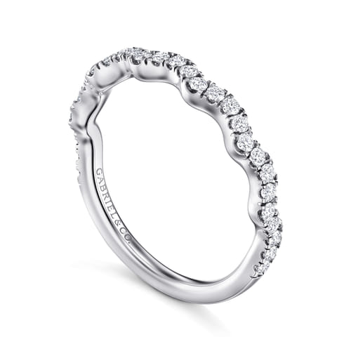 14K White Gold Matching Wedding Band
