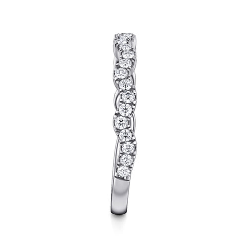 14K White Gold Matching Wedding Band