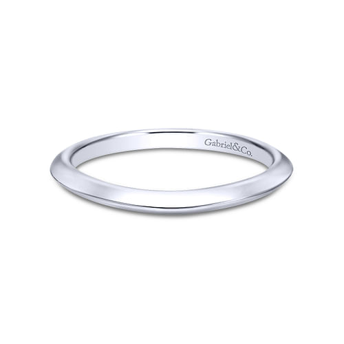 14K White Gold Matching Wedding Band