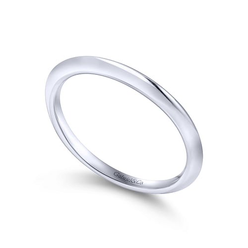 14K White Gold Matching Wedding Band