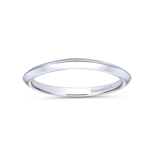 14K White Gold Matching Wedding Band