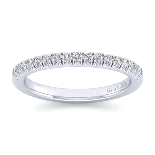 14K White Gold Matching Wedding Band