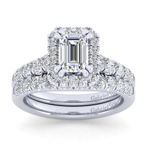 14K White Gold Matching Wedding Band