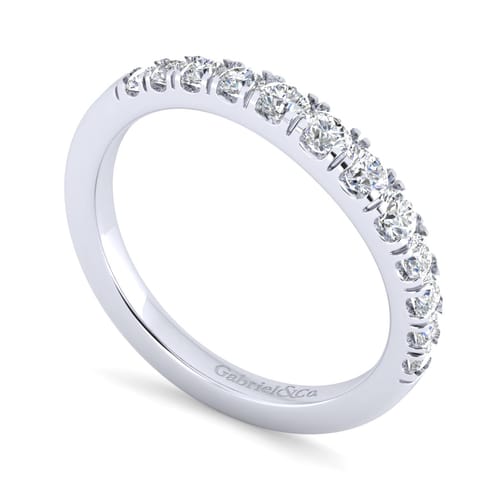 14K White Gold Matching Wedding Band