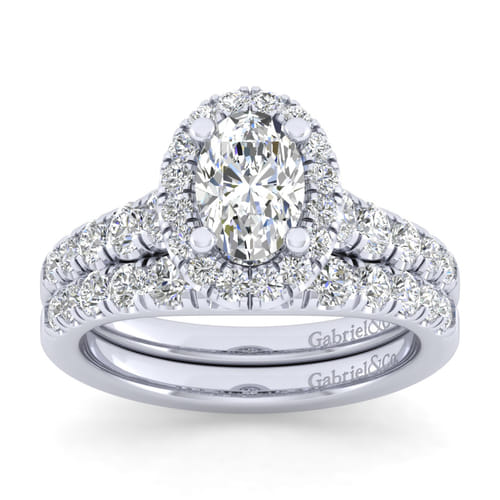 14K White Gold Matching Wedding Band