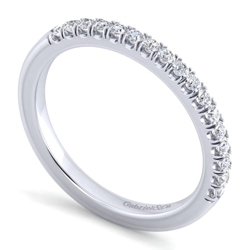 14K White Gold Matching Wedding Band