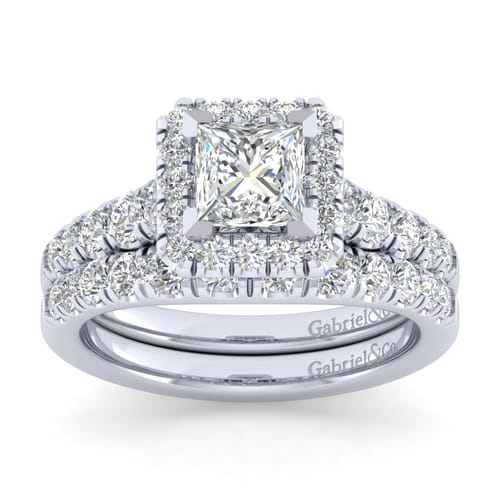 14K White Gold Matching Wedding Band