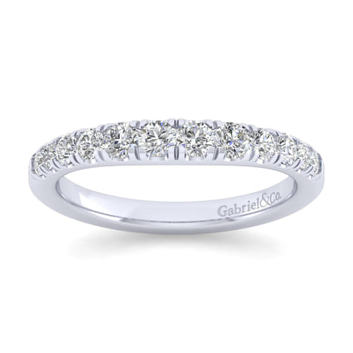 14K White Gold Matching Wedding Band