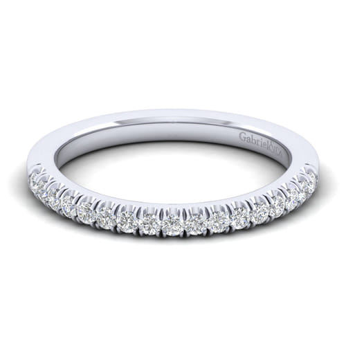 14K White Gold Matching Wedding Band