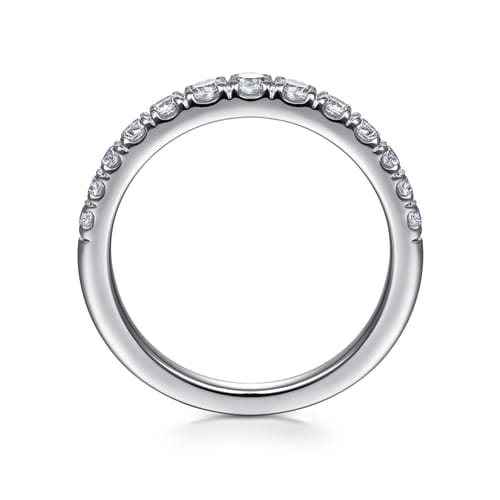 14K White Gold Matching Wedding Band