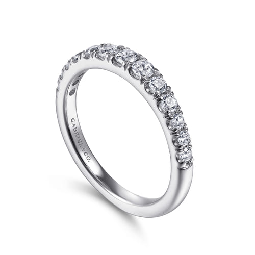 14K White Gold Matching Wedding Band