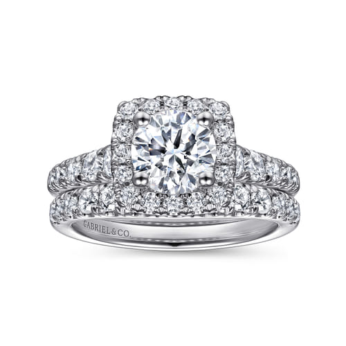 14K White Gold Matching Wedding Band