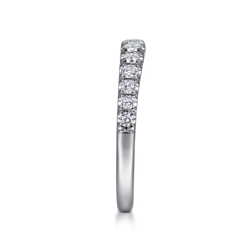 14K White Gold Matching Wedding Band