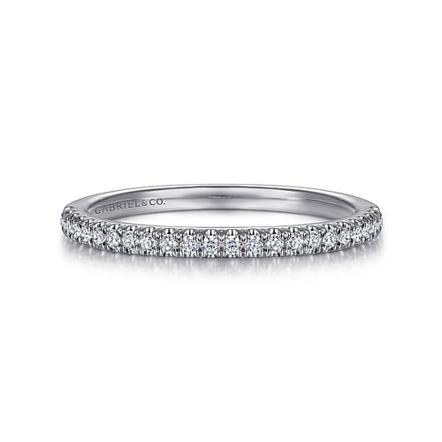 14K White Gold Matching Wedding Band