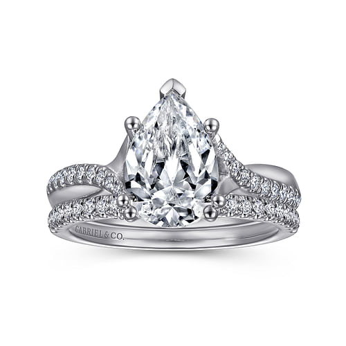 14K White Gold Matching Wedding Band
