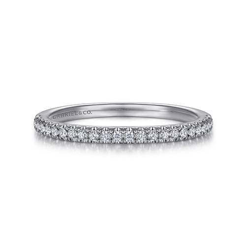 14K White Gold Matching Wedding Band