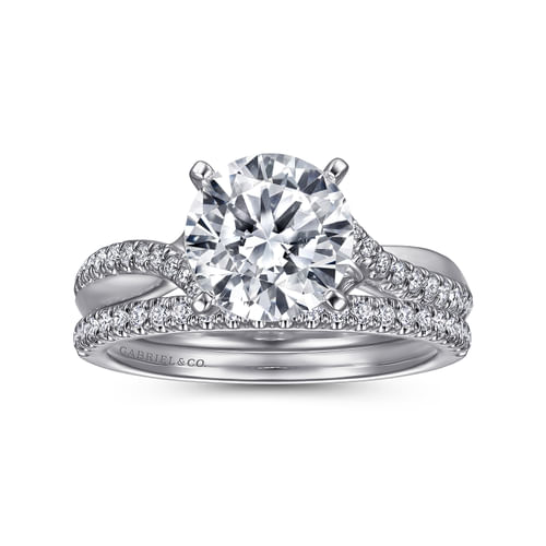 14K White Gold Matching Wedding Band