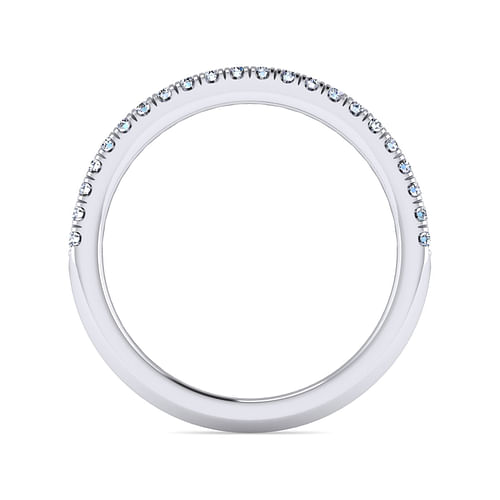 14K White Gold Matching Wedding Band