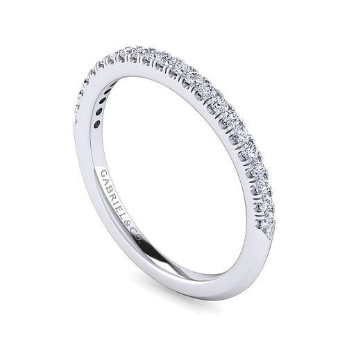 14K White Gold Matching Wedding Band