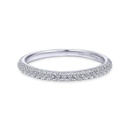 14K White Gold Matching Wedding Band