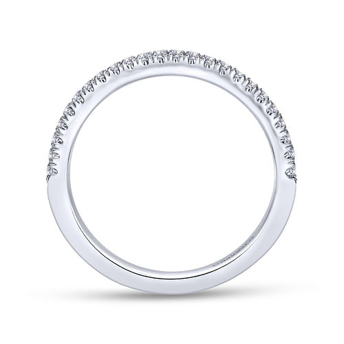 14K White Gold Matching Wedding Band