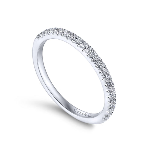 14K White Gold Matching Wedding Band