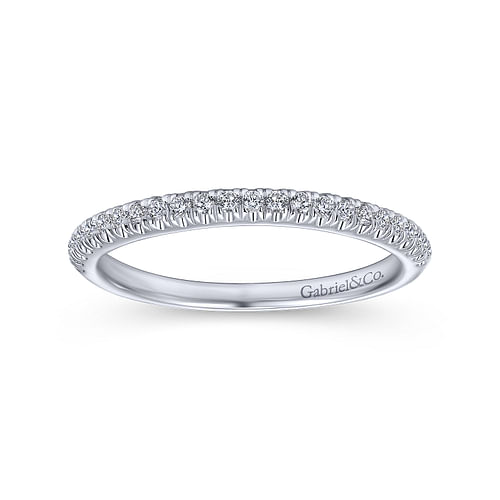 14K White Gold Matching Wedding Band