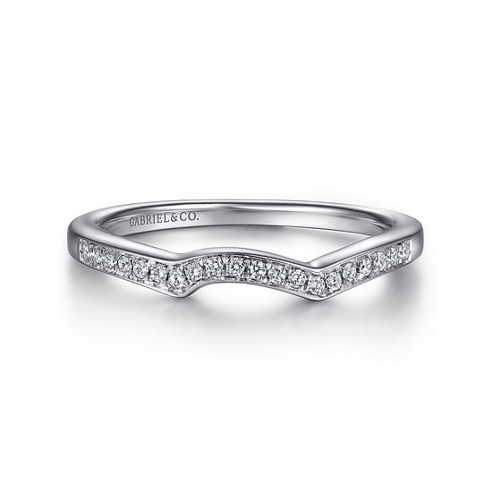 Gabriel - 14K White Gold Matching Wedding Band