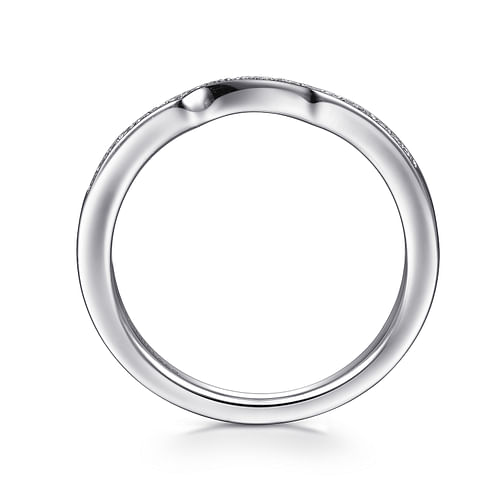 14K White Gold Matching Wedding Band