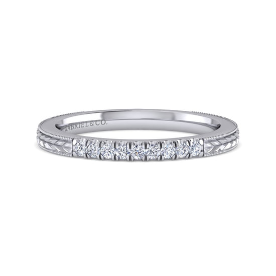 Gabriel - 14K White Gold Matching Wedding Band
