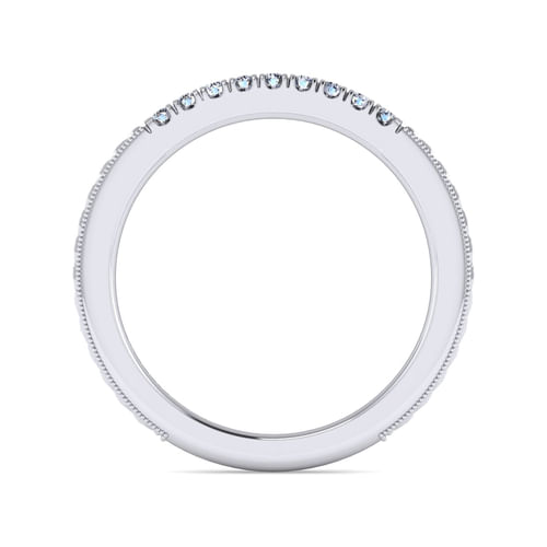 14K White Gold Matching Wedding Band