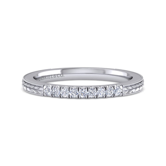 Gabriel - 14K White Gold Matching Wedding Band