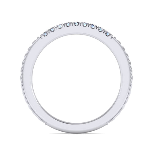 14K White Gold Matching Wedding Band