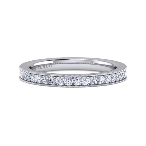 14K White Gold Matching Wedding Band