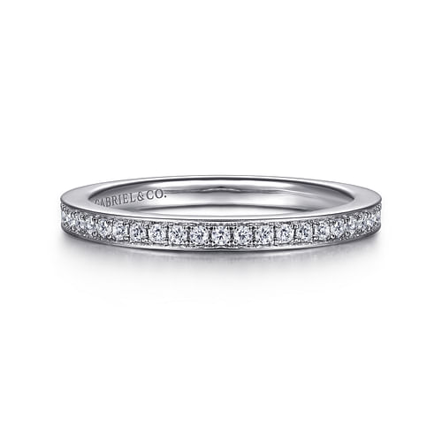 14K White Gold Matching Wedding Band