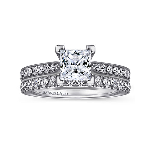 14K White Gold Matching Wedding Band