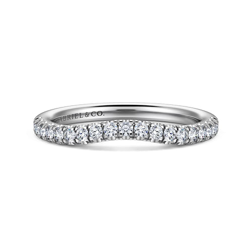 14K White Gold Matching Wedding Band