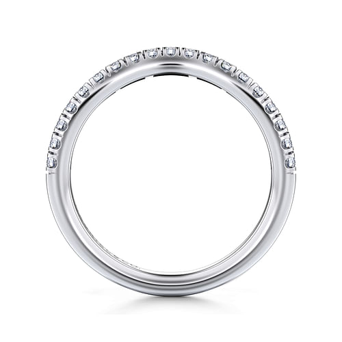 14K White Gold Matching Wedding Band