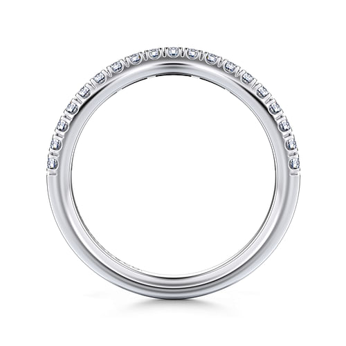 14K White Gold Matching Wedding Band