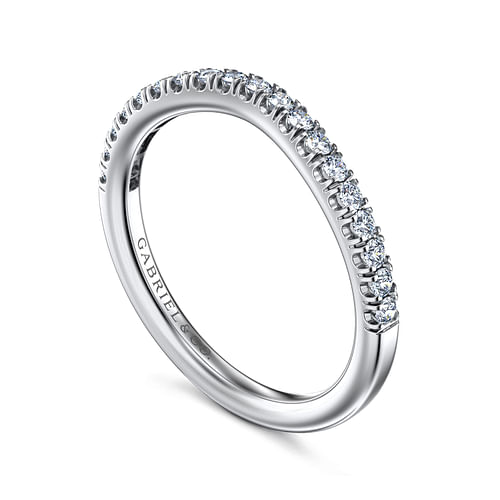 14K White Gold Matching Wedding Band