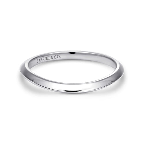 14K White Gold Matching Wedding Band