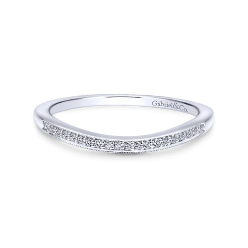 14K White Gold Matching Wedding Band